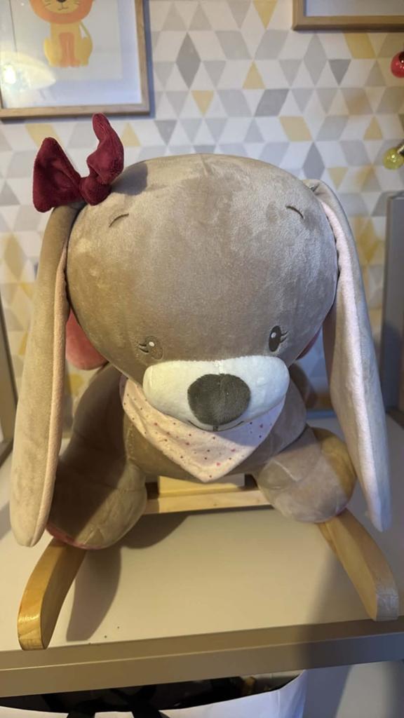 Schommelpaard Nattou - Nina het konijn, Enfants & Bébés, Jouets | Jouets a bascule, Enlèvement, Comme neuf