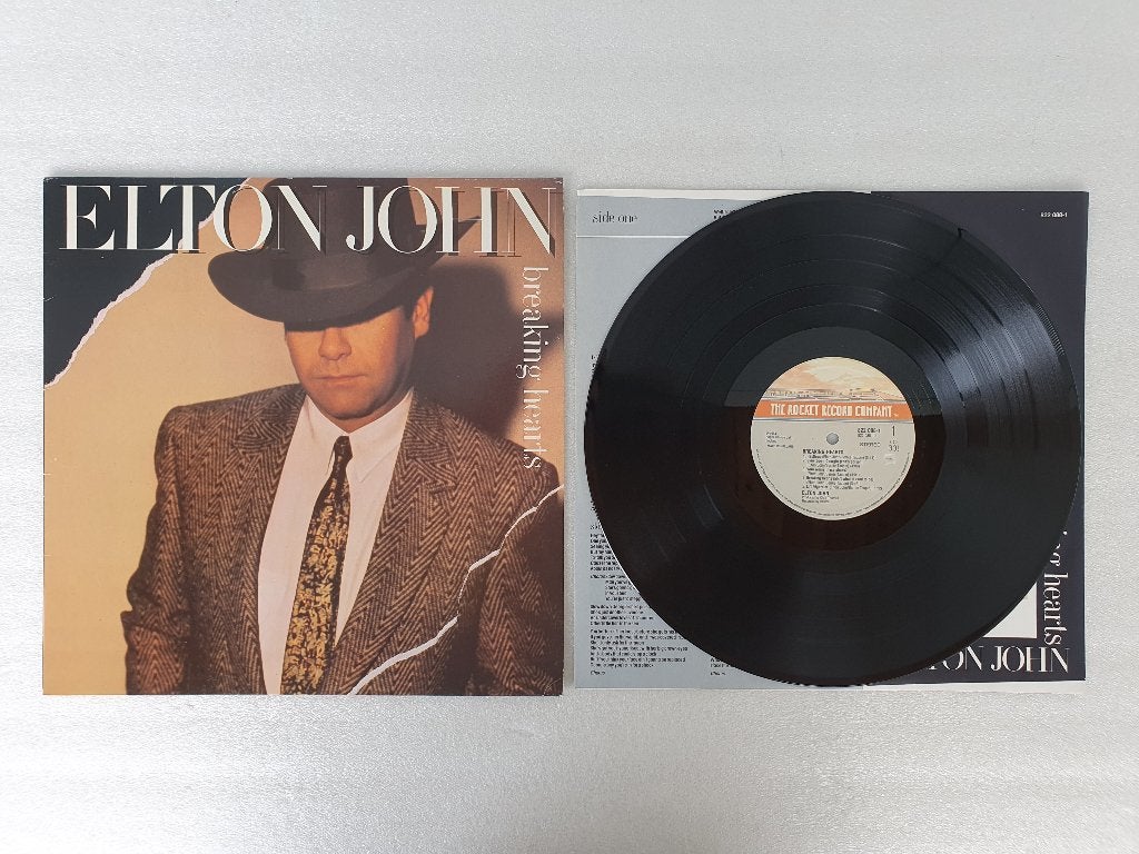 LP Elton John - Breaking Hearts, Cd's en Dvd's, Ophalen of Verzenden, Gebruikt, LP