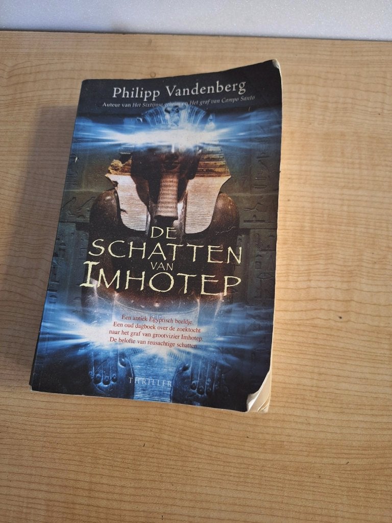 boek de schatten van Imotep - Philippe Vandenberg, Ophalen of Verzenden, Gelezen