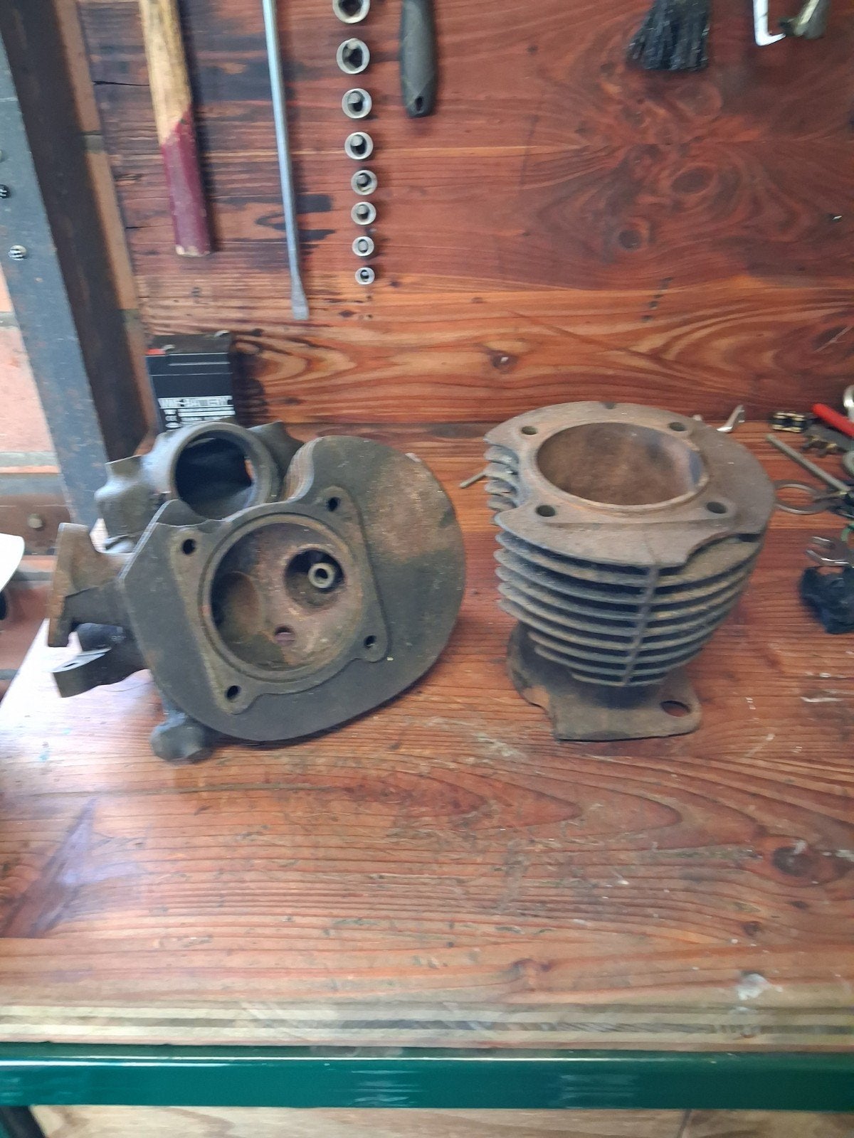 Bsa b33 cilinder en kop, Motoren, Ophalen