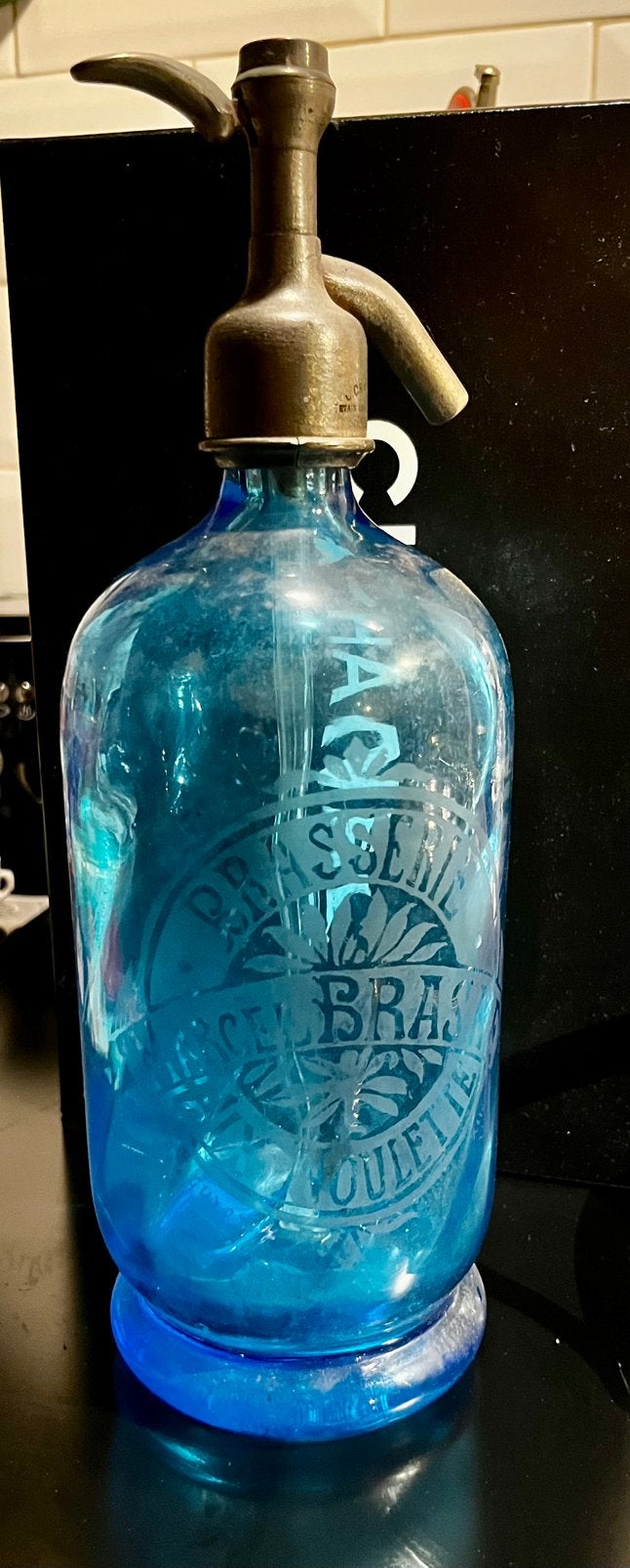 Antieken Franse sifon fles, Ophalen of Verzenden