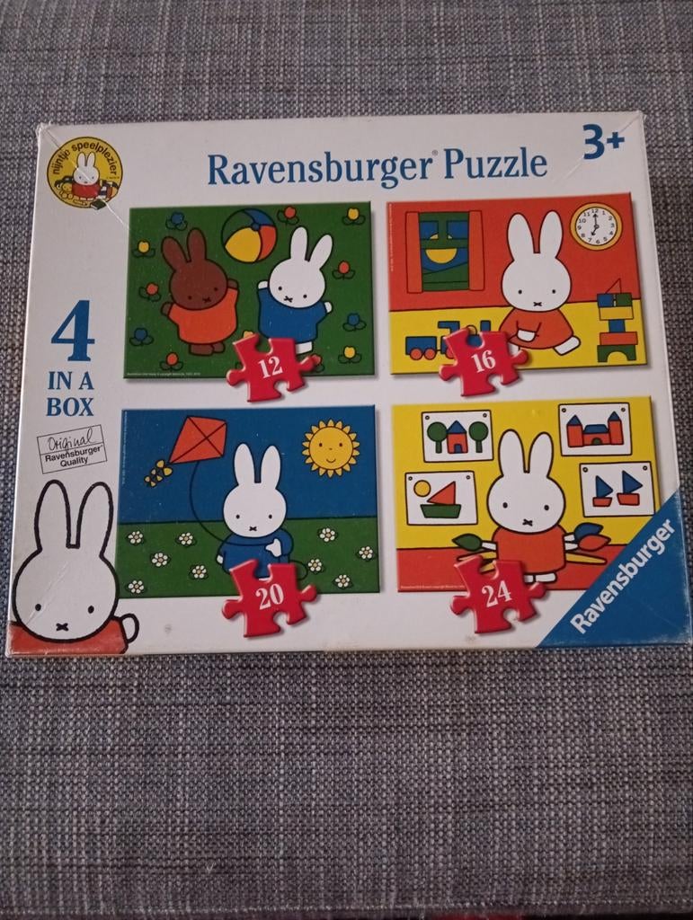 Nieuwe Ravensburger Puzzel Nijntje, 4 in a box, 3+, Ophalen
