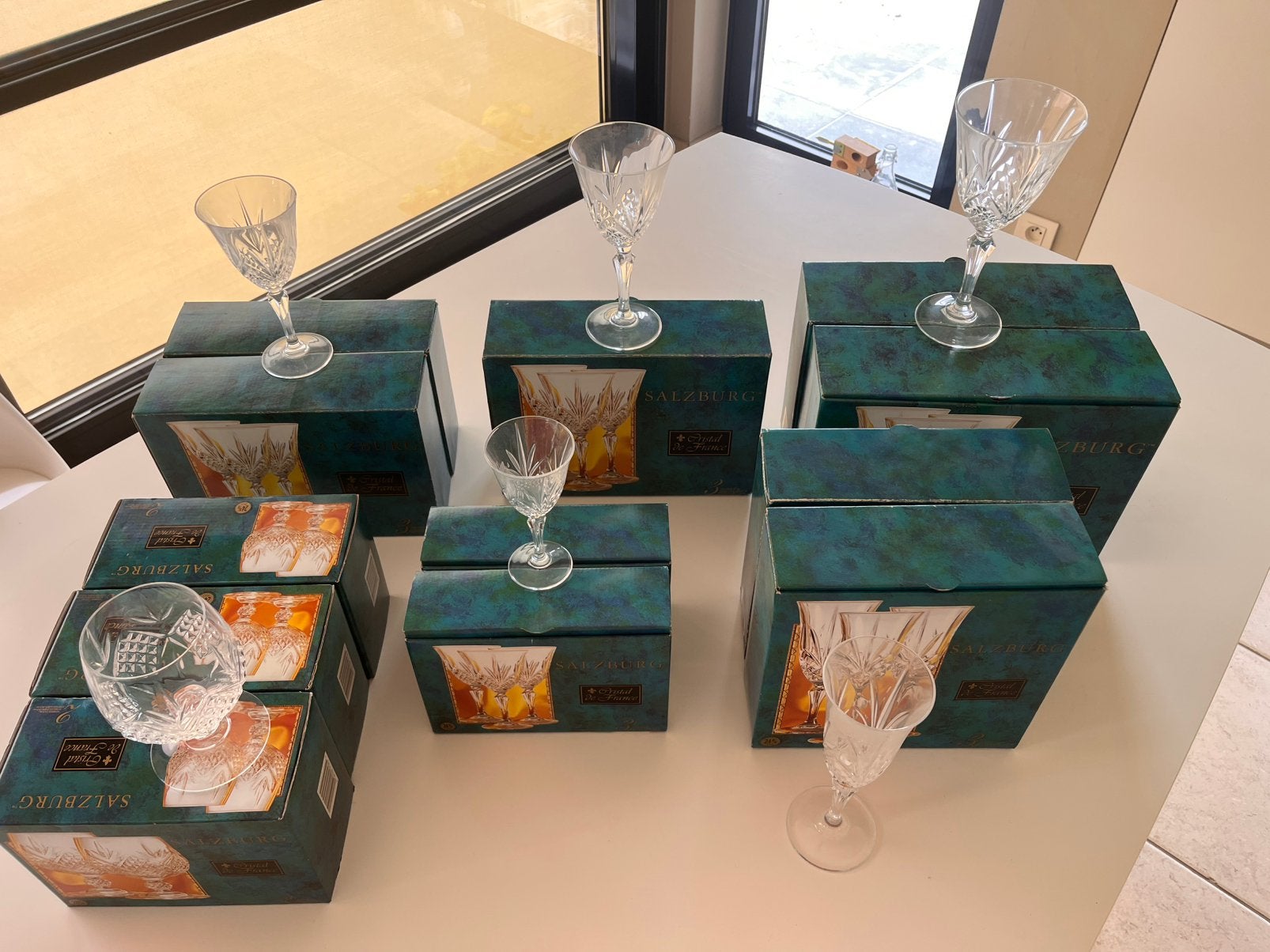 Kristallen glasservice, Antiek en Kunst, Ophalen
