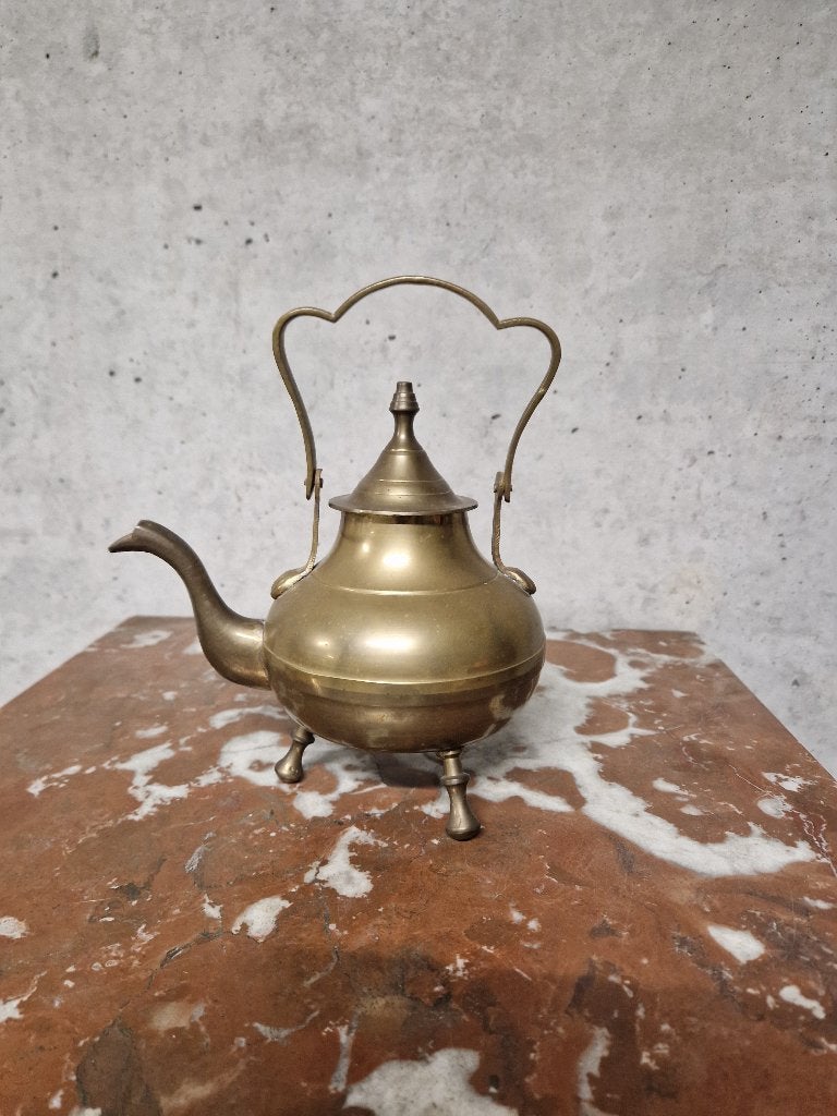 Antieke koperen theepot, Antiek en Kunst, Ophalen, Koper