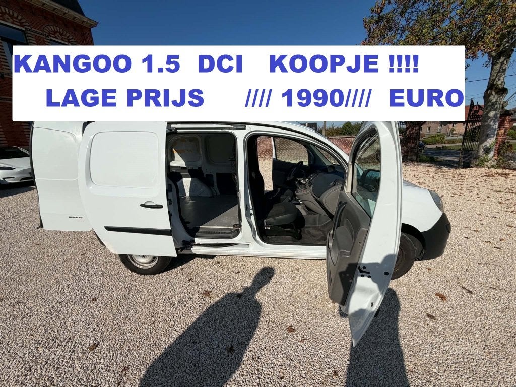 RENAULT KANGOO  1.5 DCI     LICHTE VRACHT 2500 nu 1990, Diesel, Particulier, https://public.car-pass.be/vhr/1af2ec69-75b8-4579-9199-00ee1e418d94
