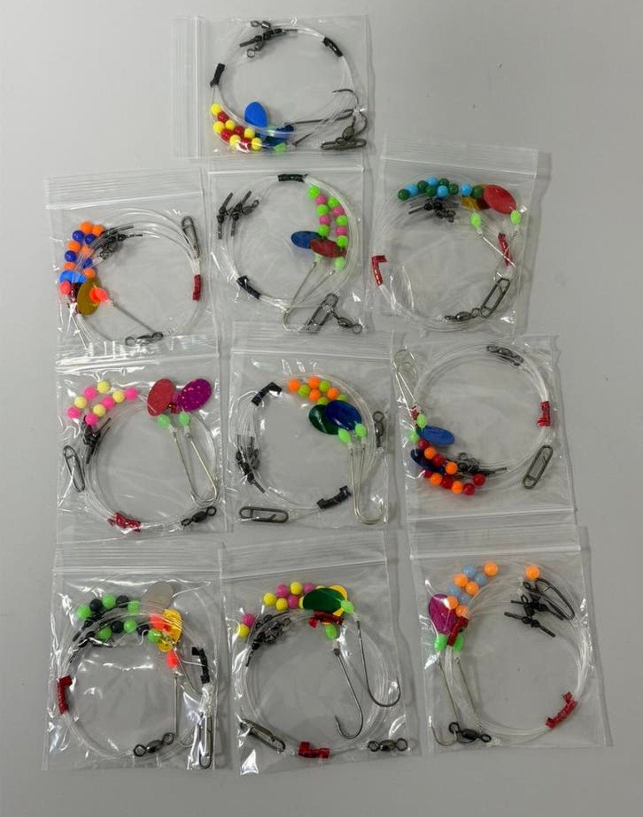10x Zeevis Rigs Set 2-Haak Flapper & Pulley Cod Ray 10-sets, Ophalen of Verzenden, Nieuw, Haak