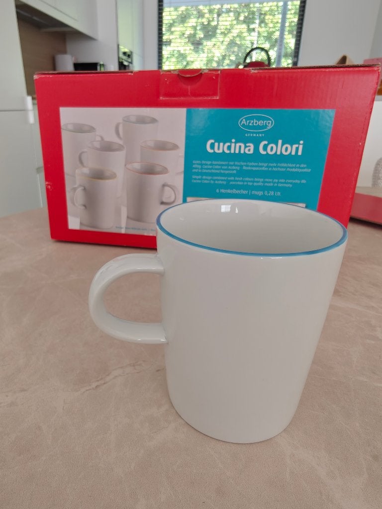 6 tassen Arzberg Colori, Huis en Inrichting, Ophalen, Arzberg, Nieuw, Mok