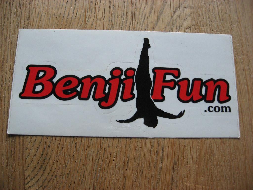 Sticker Benji Fun 17,5 x 8,5 cm, Ophalen of Verzenden, Nieuw, Sport