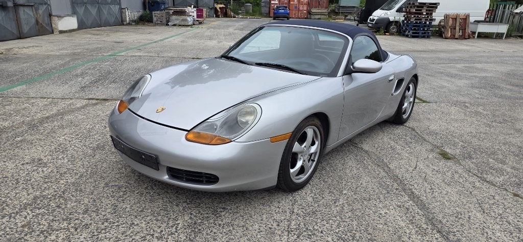 Porsche Boxster 2,7L, Auto's, Stuurwielverwarming, Achterwielaandrijving, Zwart, Cabriolet