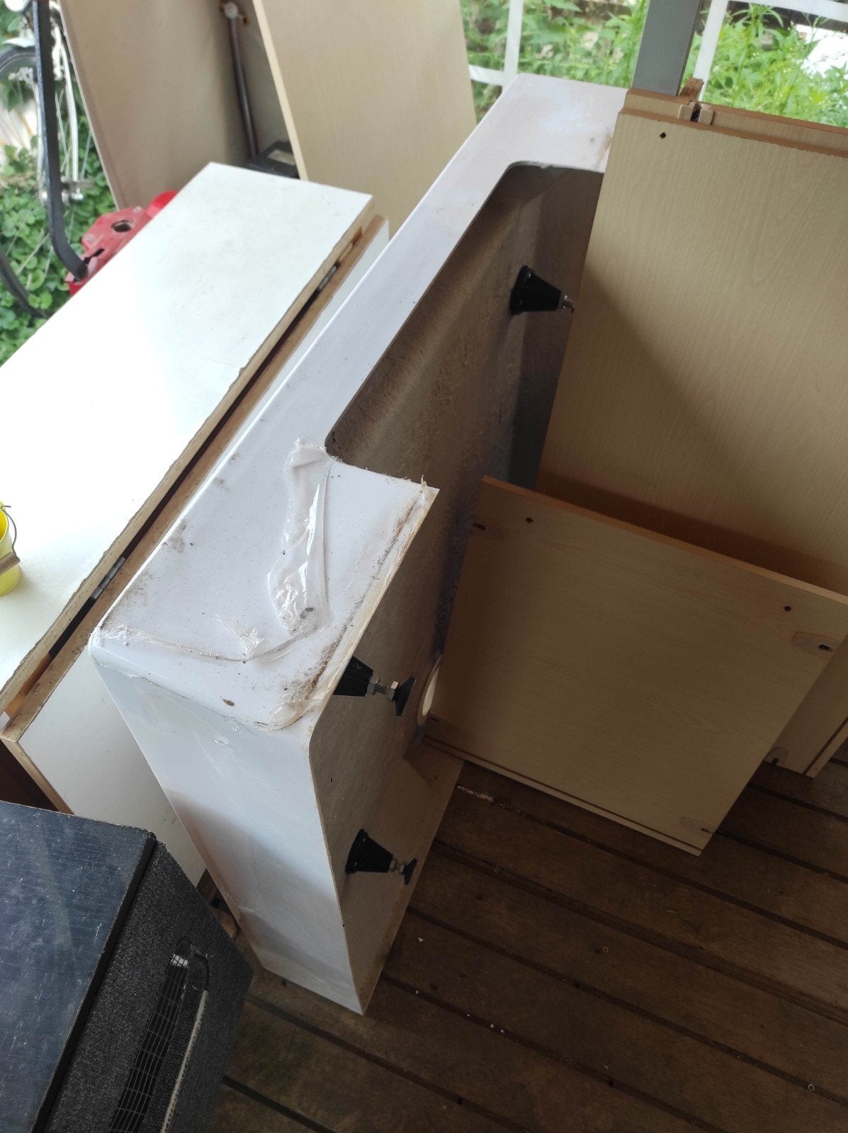 Vrijstaande douchecabine, Doe-het-zelf en Bouw, Ophalen, Gebruikt, Chroom, Douche