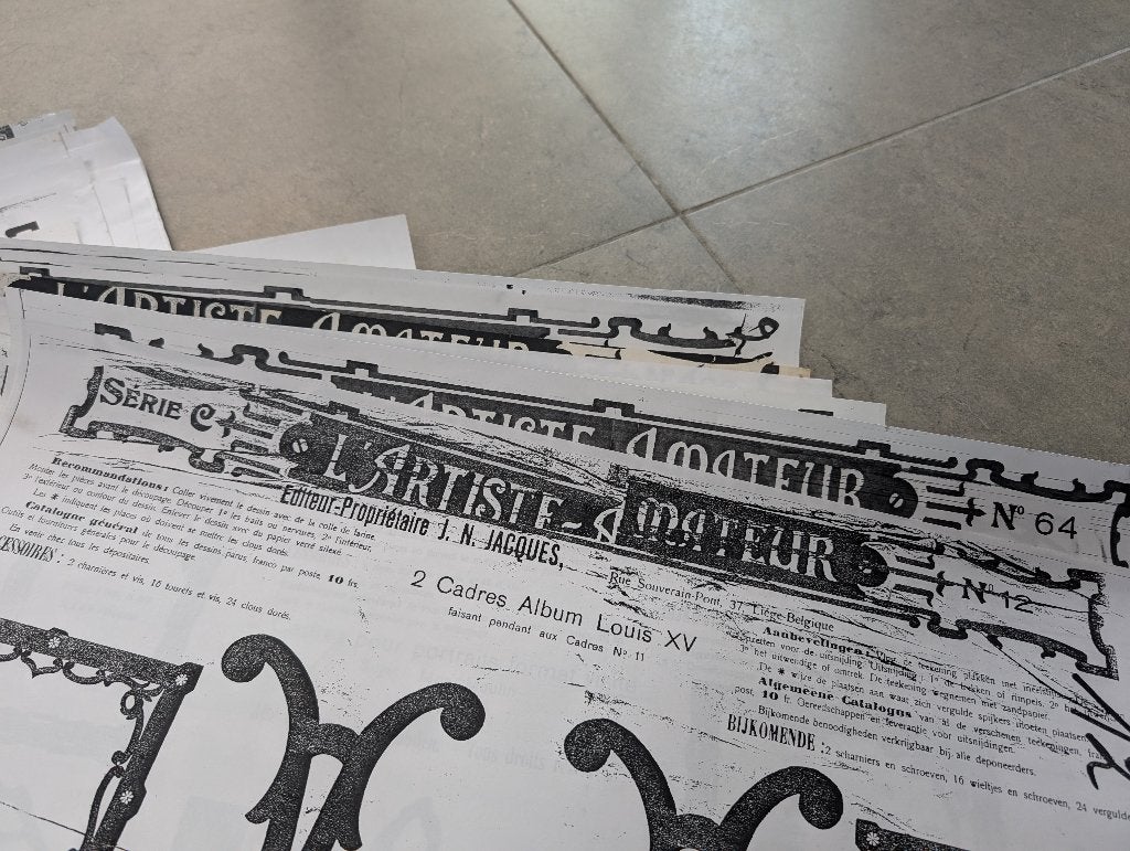 Lot vintage plannen voor figuurzagen, Doe-het-zelf en Bouw, Gereedschap | Zaagmachines, Zo goed als nieuw, Figuurzaag, Ophalen
