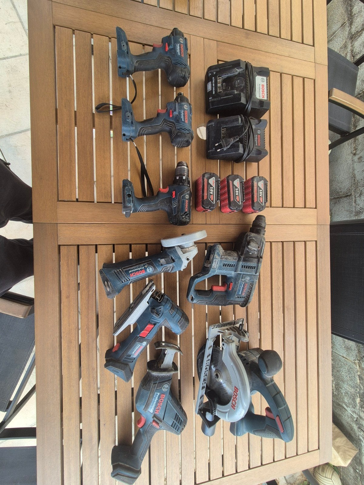 lot machine bosch professionnal très bon état, possible/PC, Enlèvement, Comme neuf