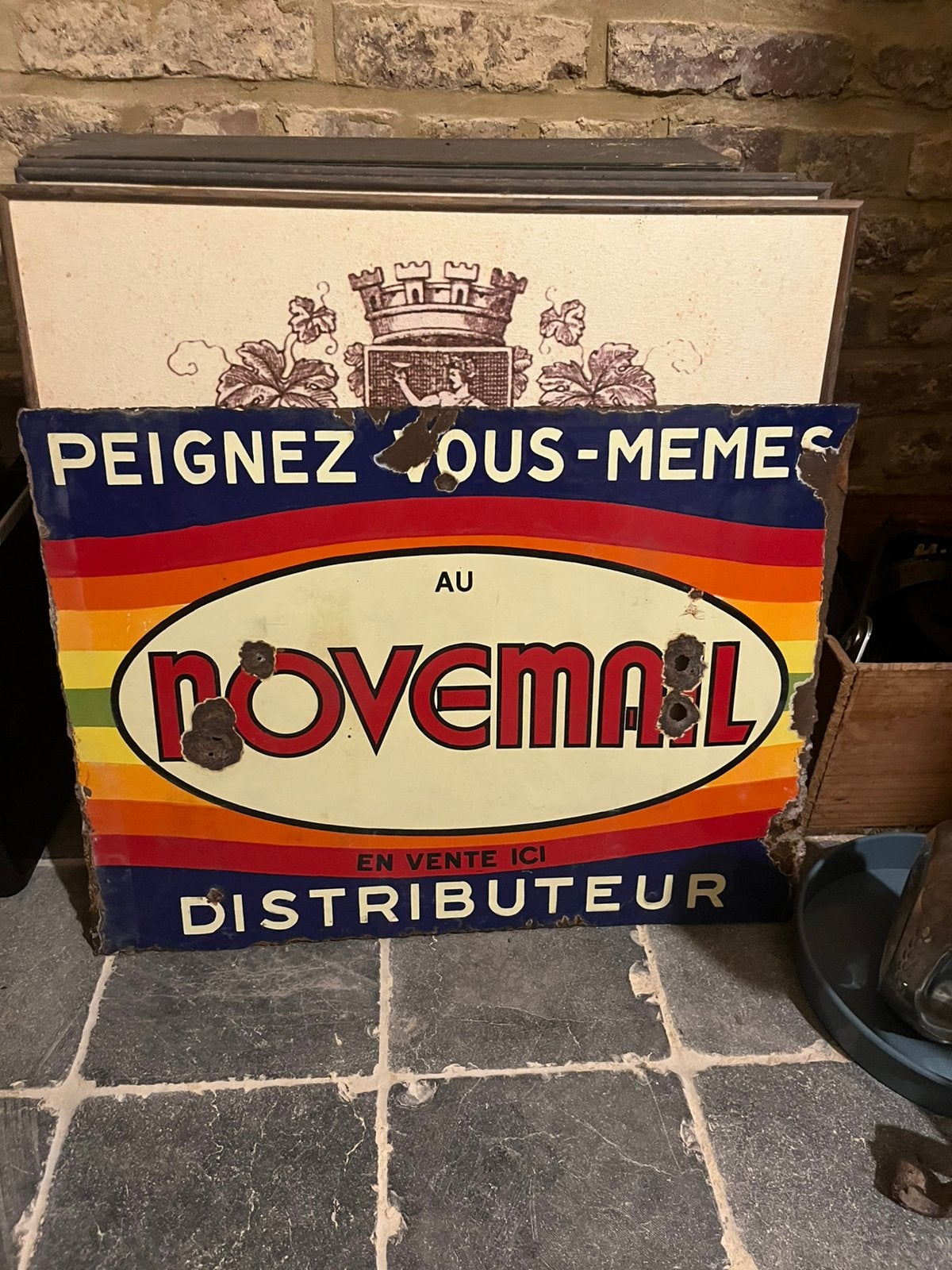 Emaille plaat, Verzamelen, Ophalen of Verzenden, Zo goed als nieuw