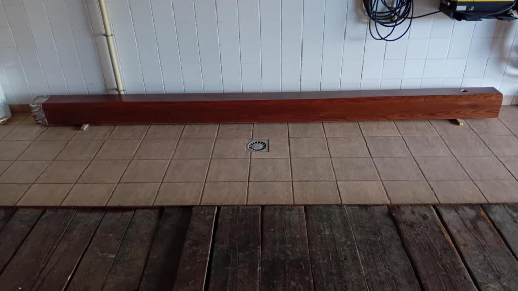 Poutre en bois, Ophalen, Gebruikt, Hardhout, 250 cm of meer
