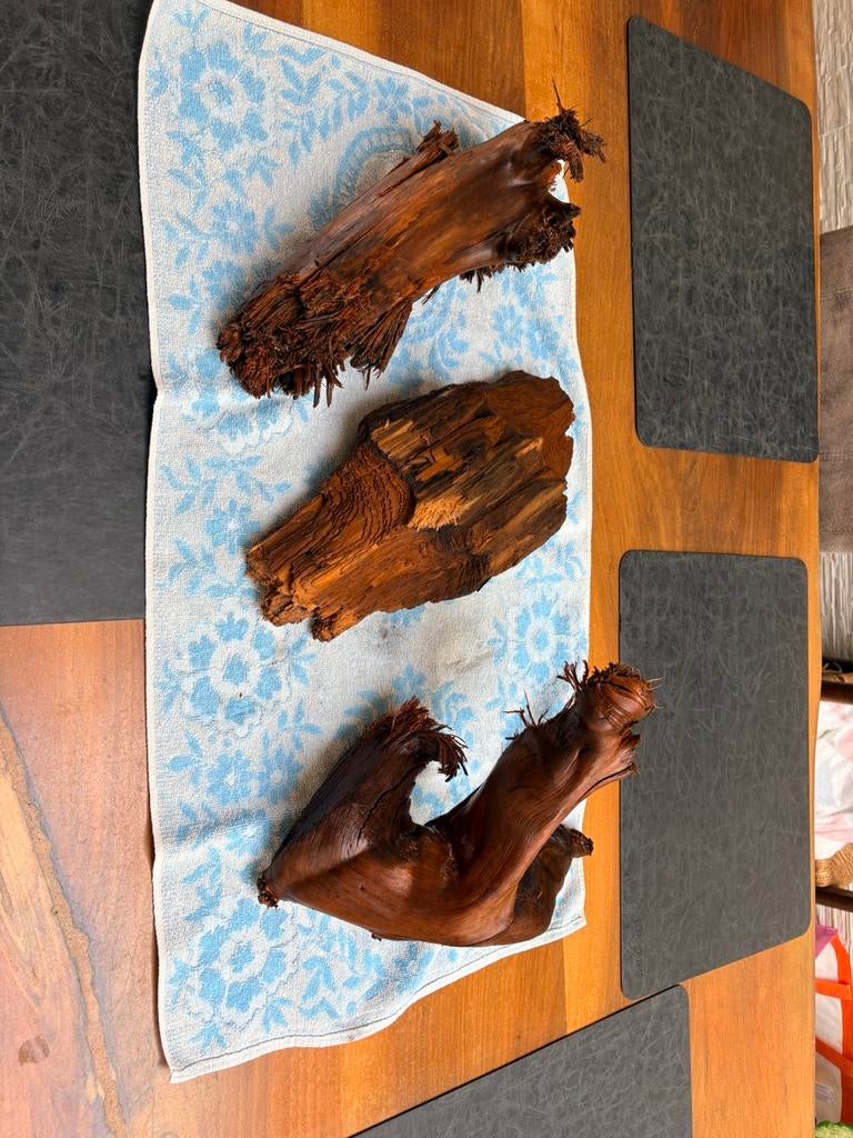 Aquarium hout 3 st