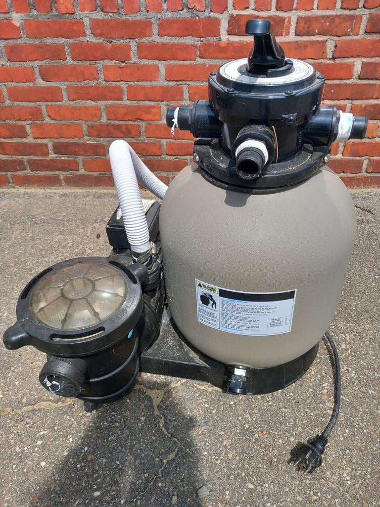 Zandfilter 17000 l/u, Ophalen