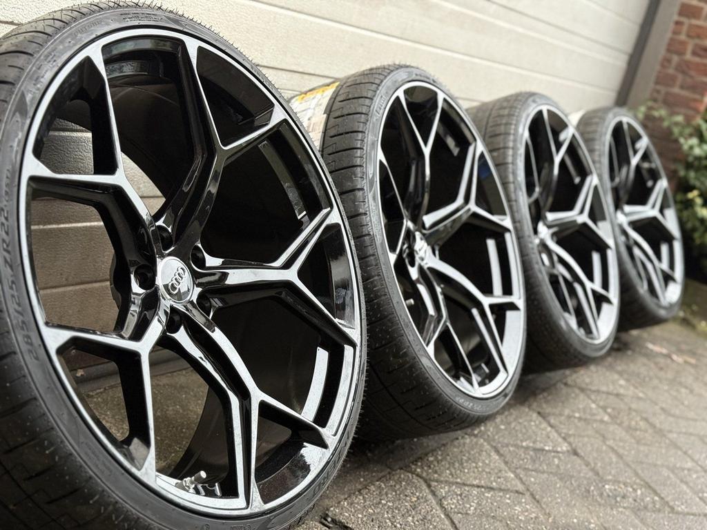 22 " Audi RS6 C7 C8 RS7 C7 C8 A8 S8 D4 velgen Pirelli banden, Neuf, Pneus et Jantes, 285 mm, Véhicule de tourisme