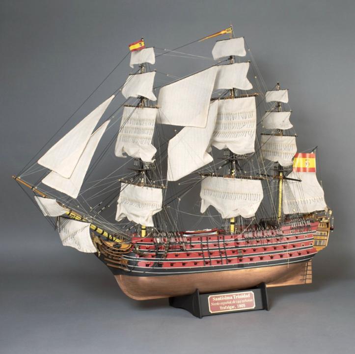 Gezocht: Santisima Trinidad model schip, Ophalen of Verzenden, Zo goed als nieuw