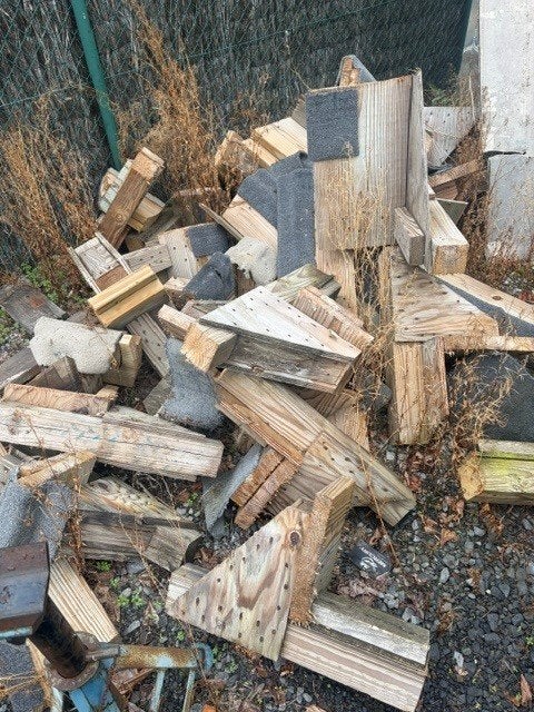 Brandhout gratis af te halen, Tuin en Terras, Ophalen, Overige houtsoorten, Blokken