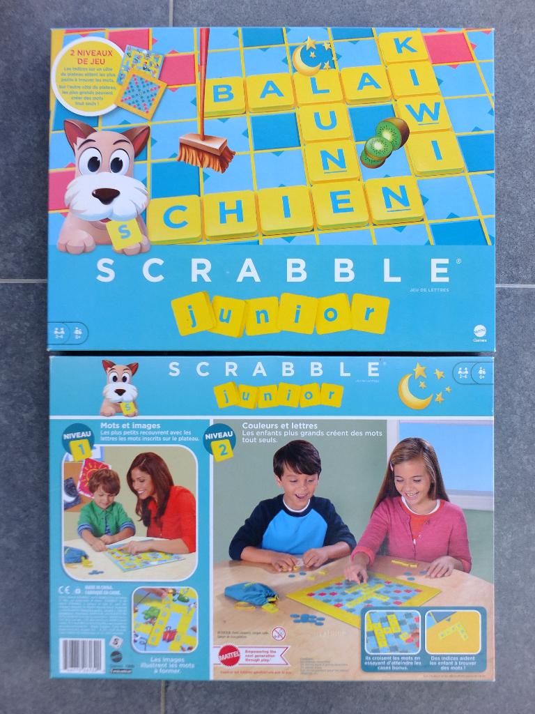 Scrabble Junior, jeu de lettres pour enfants dès 6 ans, Hobby & Loisirs créatifs, Jeux de société | Jeux de plateau, Comme neuf