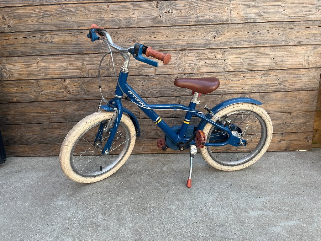 Kinderfiets Btwin, Fietsen en Brommers, Fietsen | Kinderfietsjes, Gebruikt, 16 tot 20 inch, Velgrem, Ophalen