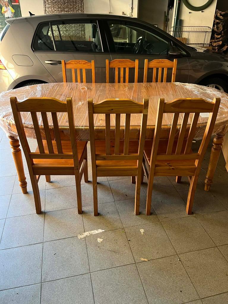 Salle à manger chêne, Enlèvement, Utilisé, Classique, 6 à 8 chaises