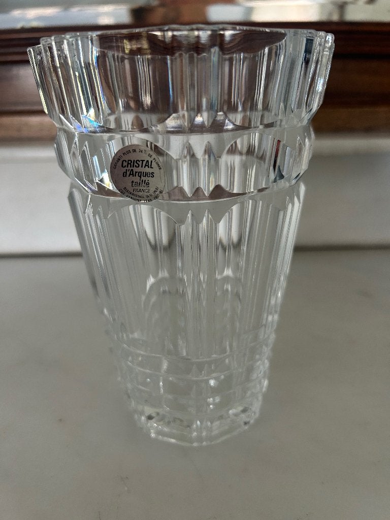 Vase en cristal d'arques taillée, Enlèvement