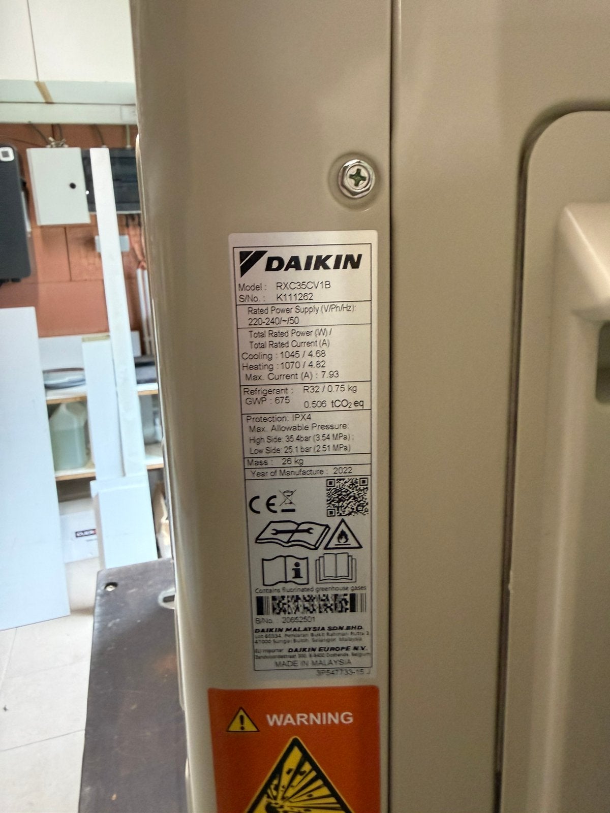 Airco daikin r32 gas bijvullen, Elektronische apparatuur, Airco's, Ophalen