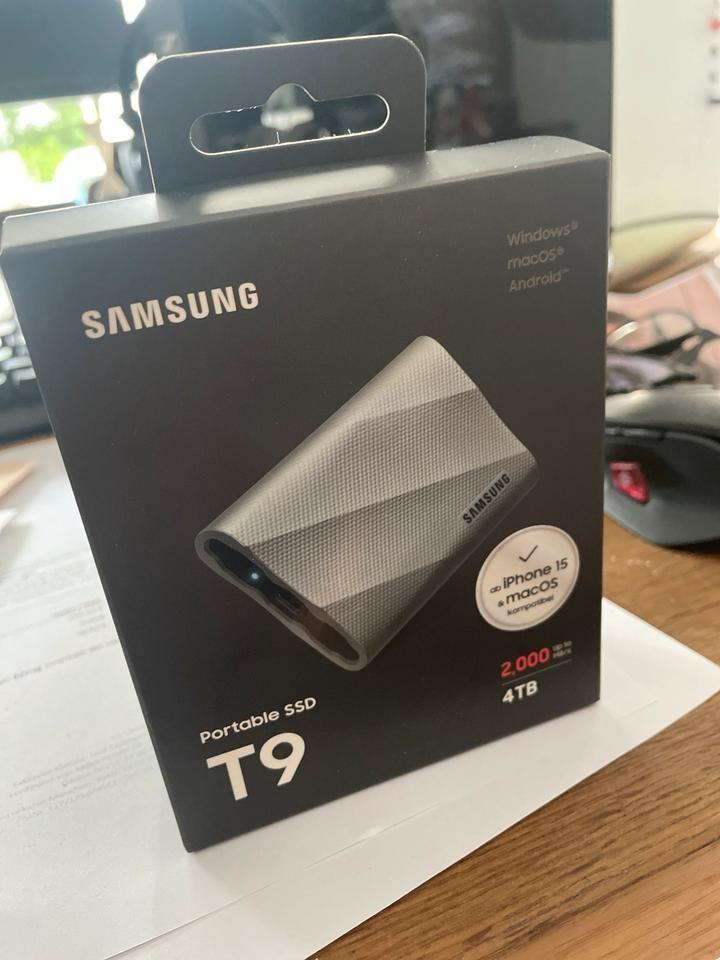 7 x Disque dur Samsung SSD T9 de 4 To, Informatique & Logiciels, Disques durs, Enlèvement ou Envoi, 4TB, SSD