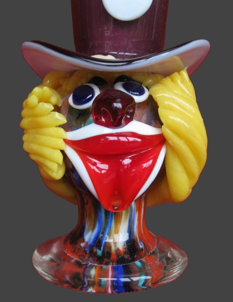 Murano clown desk pennenhouder., Antiquités & Art, Antiquités | Verre & Cristal, Enlèvement
