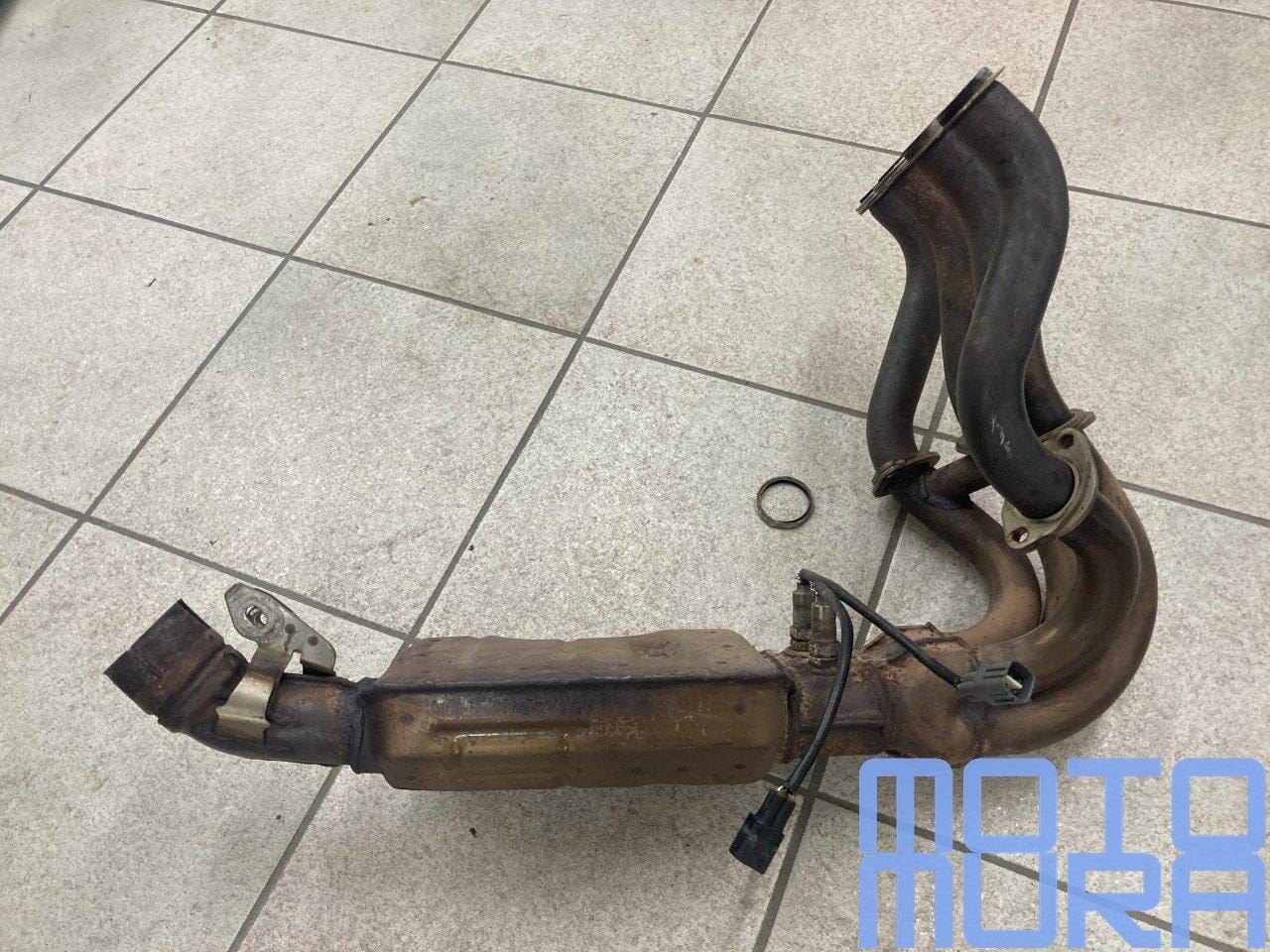 Kawasaki ZX6R 2007 2008 Uitlaat uitlaatbochten catalysator u, Motoren, Gebruikt, -, -, Ophalen of Verzenden