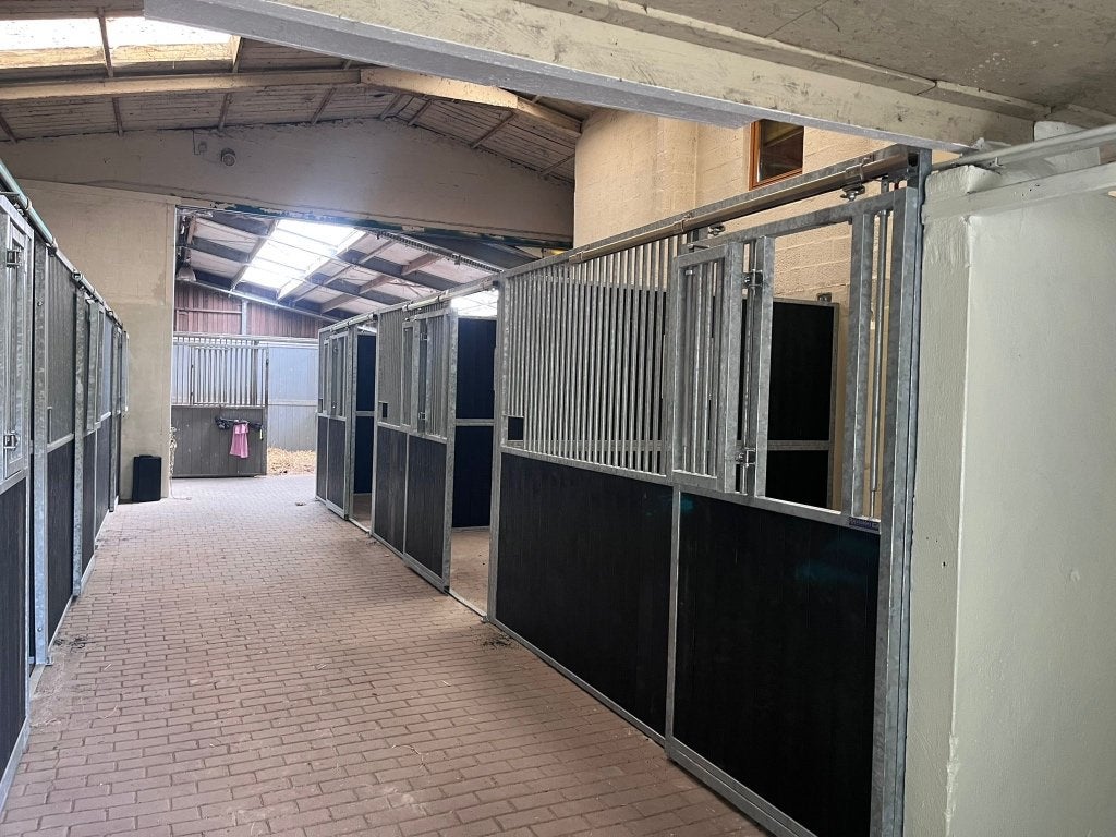 Paardenboxen, paardenstallen, stallen, voorwanden, zijwanden, Dieren en Toebehoren, Stalling en Weidegang, Opfok, 4 paarden of pony's of meer