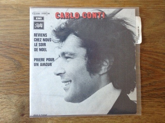 single carlo conti, Enlèvement ou Envoi, Pop, Housse de protection extérieure, 7 inch