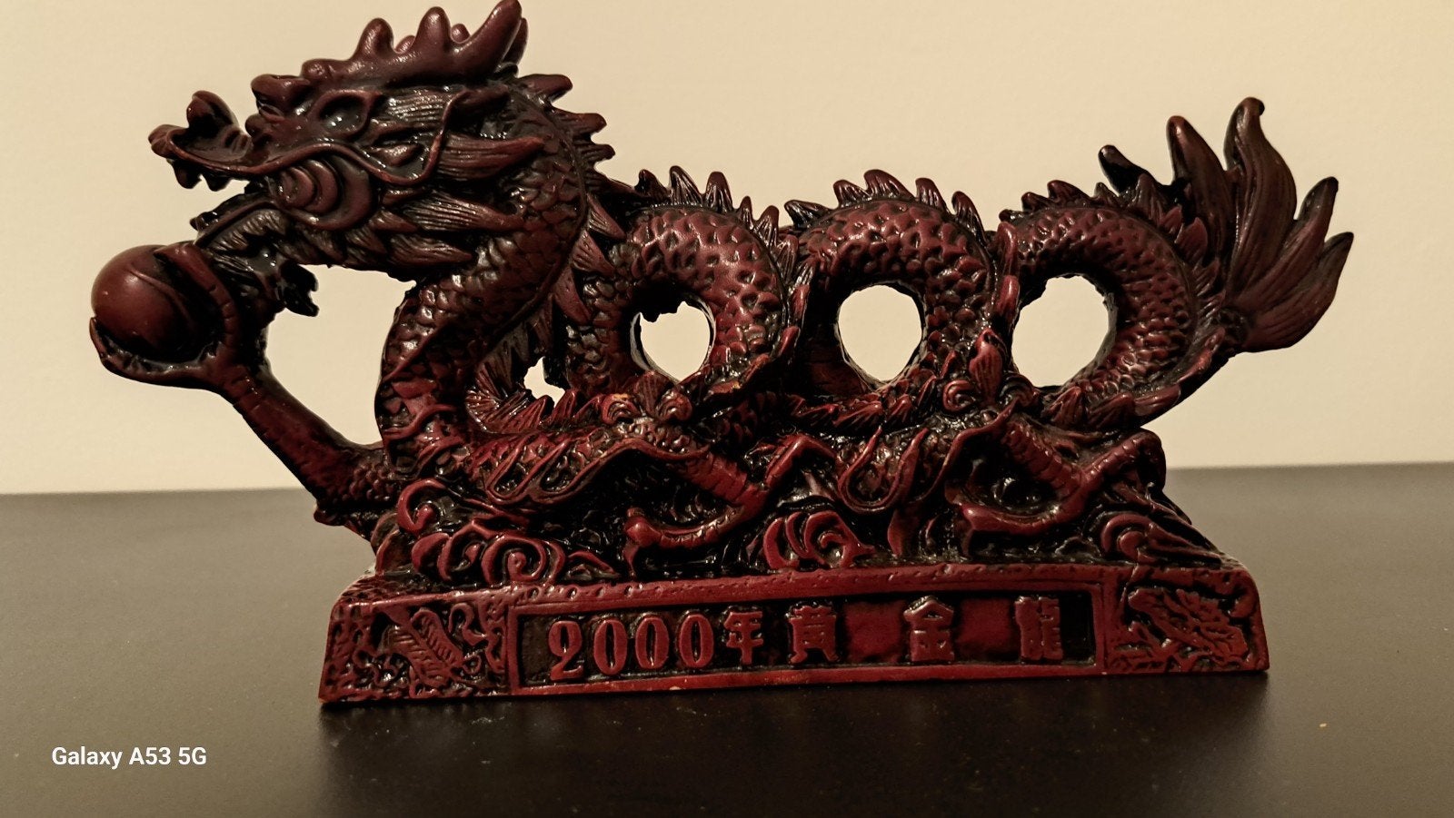 Chinees draak beeldje jaartal 2000, Ophalen, Zo goed als nieuw, Fantasy