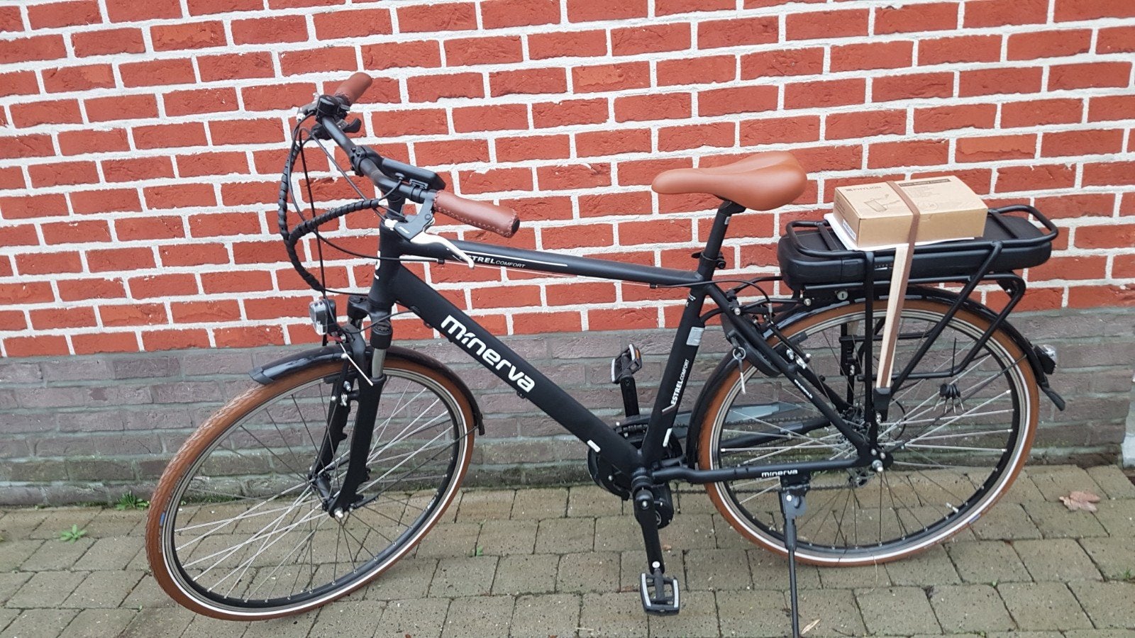 e bike  minerva herenfiets, Nieuw, 51 tot 55 cm, 50 km per accu of meer, Ophalen