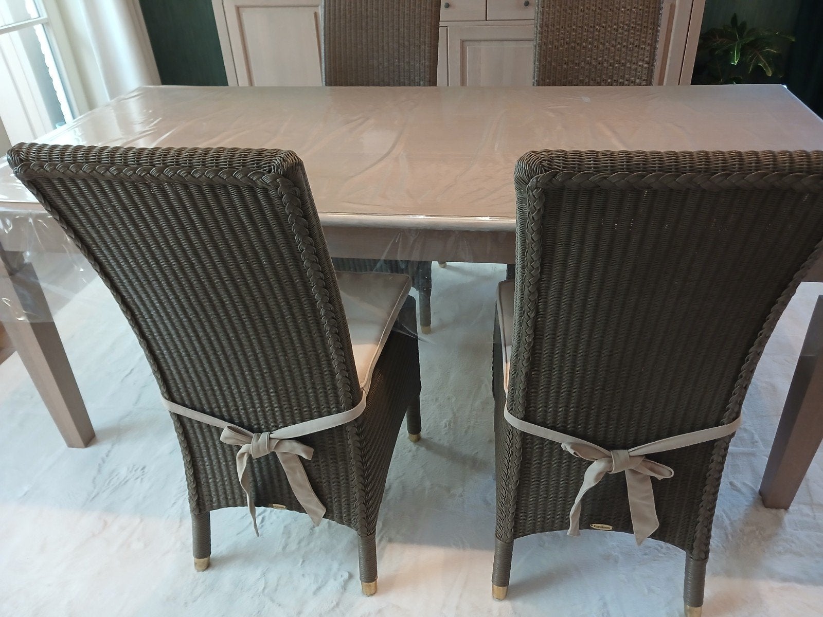 4 eetkamerstoelen, tuinstoelen Lloyd loom, Ophalen, Zo goed als nieuw, Vier