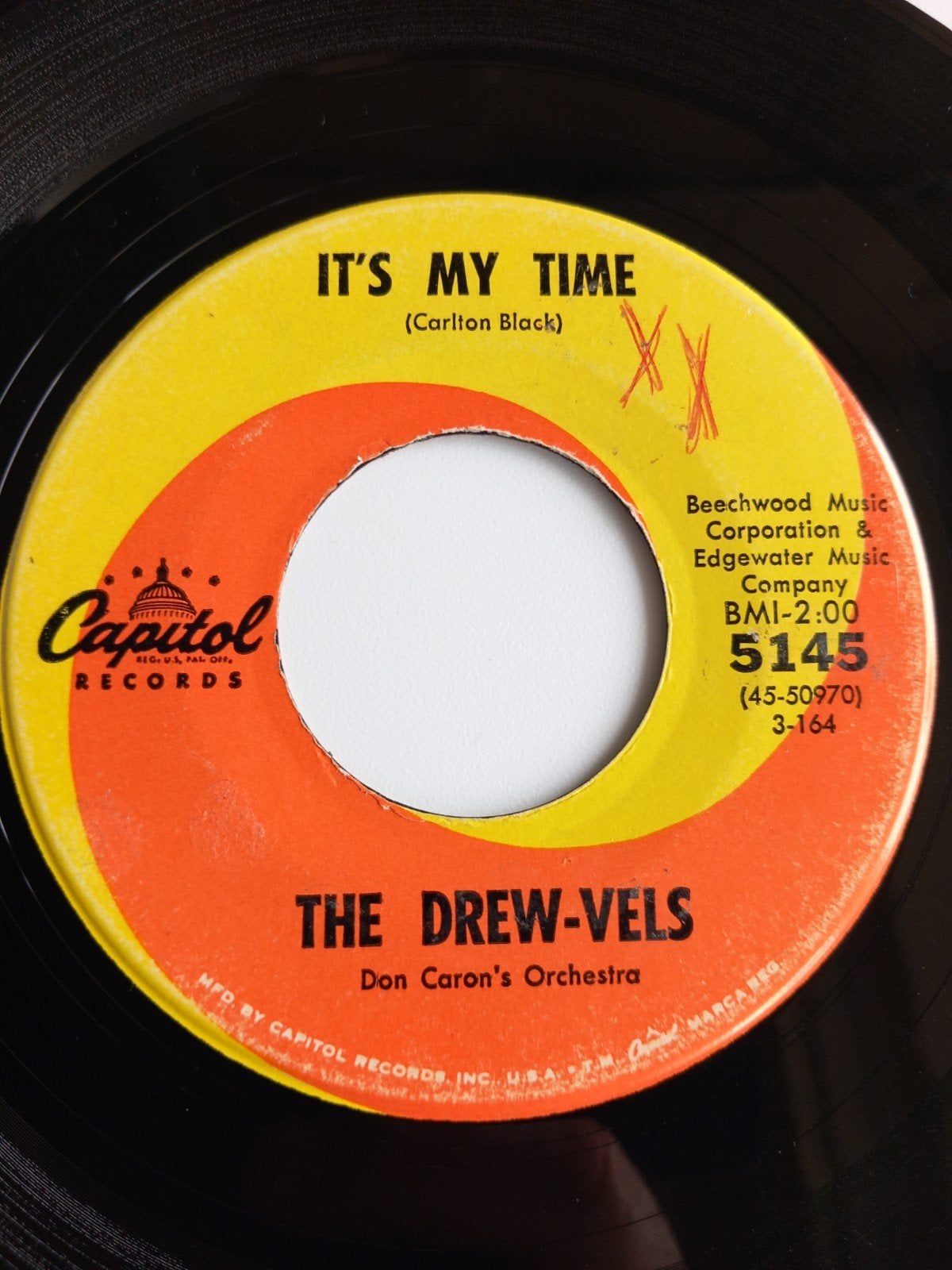 THE DREW-VELS. IT'S MY TIME. COLLECTOR .60s USA 45T, Cd's en Dvd's
