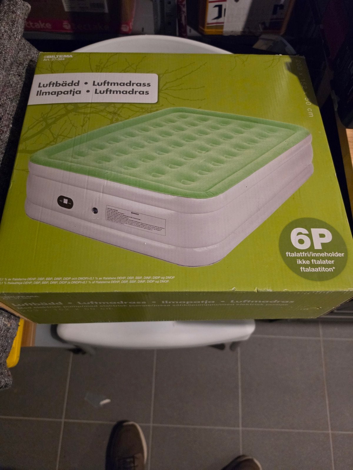 Elektrische Luchtmatras, Caravanes & Camping, Matelas pneumatiques, Enlèvement ou Envoi, Pompe intégrée, Neuf, 2 personnes