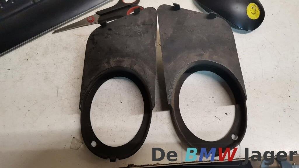 Frame Mistlampen M BMW 5-serie E39 51112496284+51112496283, Gebruikt, Ophalen of Verzenden, BMW, BMW
