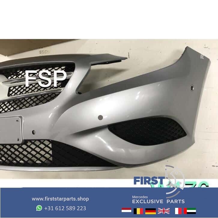W176 voorbumper compleet Mercedes A Klasse 2012-2018 grijs, Gebruikt, -, Voor, Ophalen of Verzenden