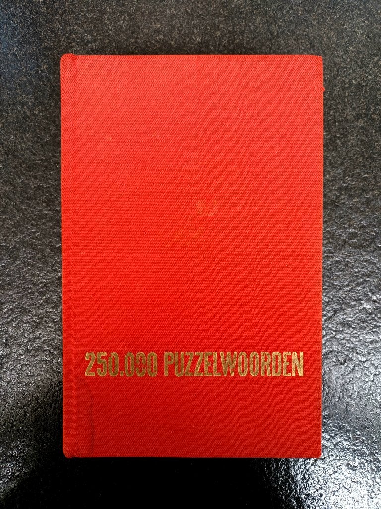 250.000 Puzzelwoorden, Boeken, Woordenboeken, Verzenden, Nederlands, Zo goed als nieuw, H.J. Verschuyl