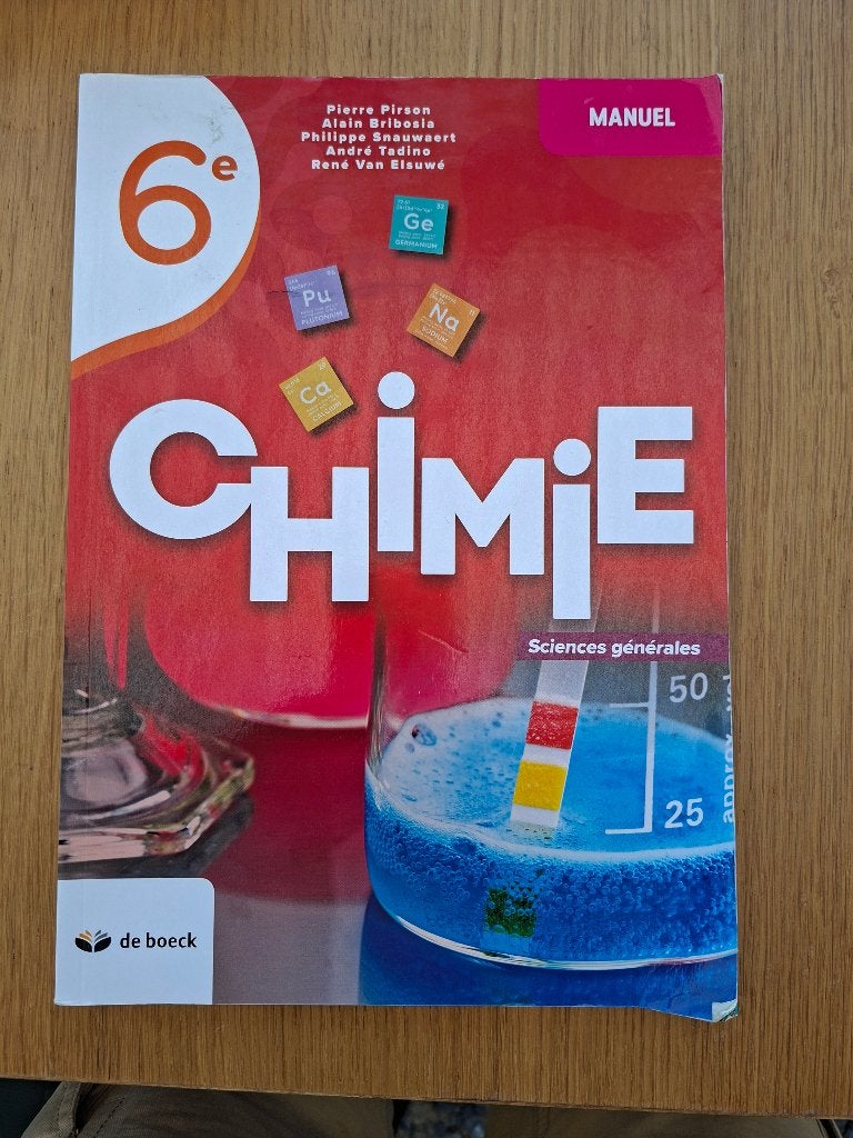 Chimie 6e, Livres, Enlèvement, Comme neuf, Chimie