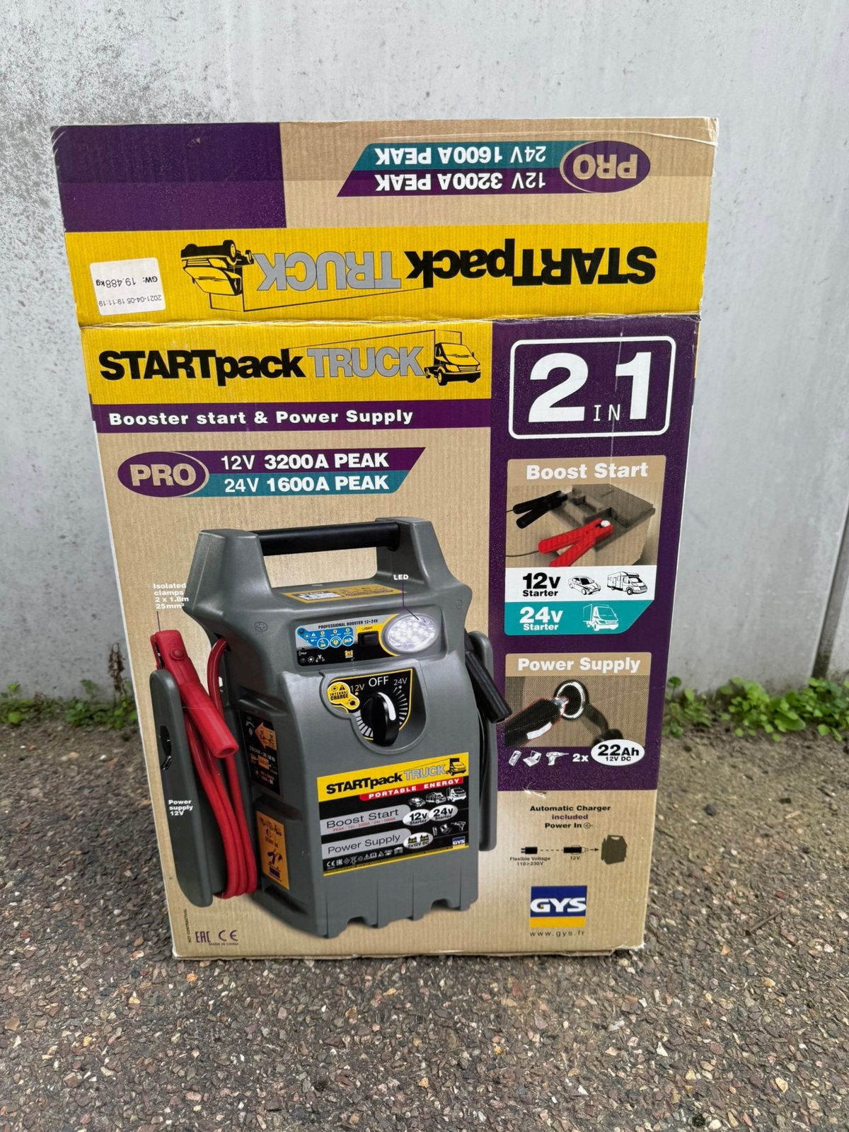 Jumpstarter Gyspack Truck 12/24V, Auto diversen, Ophalen of Verzenden, Zo goed als nieuw