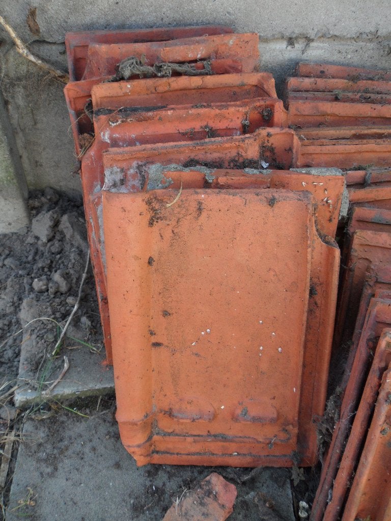 dakpannen, Doe-het-zelf en Bouw, Ophalen, Gebruikt, Rood, Dakpannen