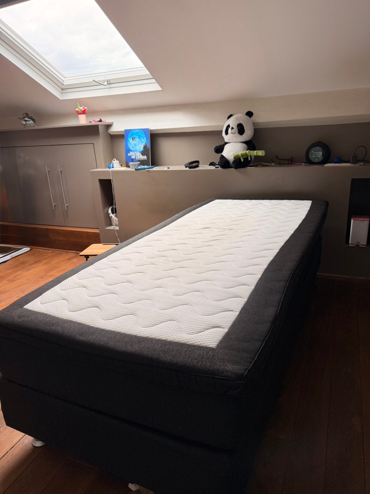 Lit boxspring, Enlèvement, Comme neuf, Noir