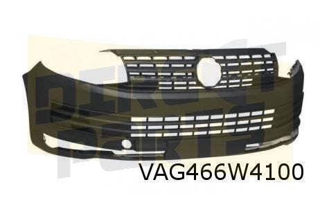Volkswagen T6 (7/15-11/19) voorbumper (9B9 satijnzwart) Orig, -, -, Nieuw, Bumper
