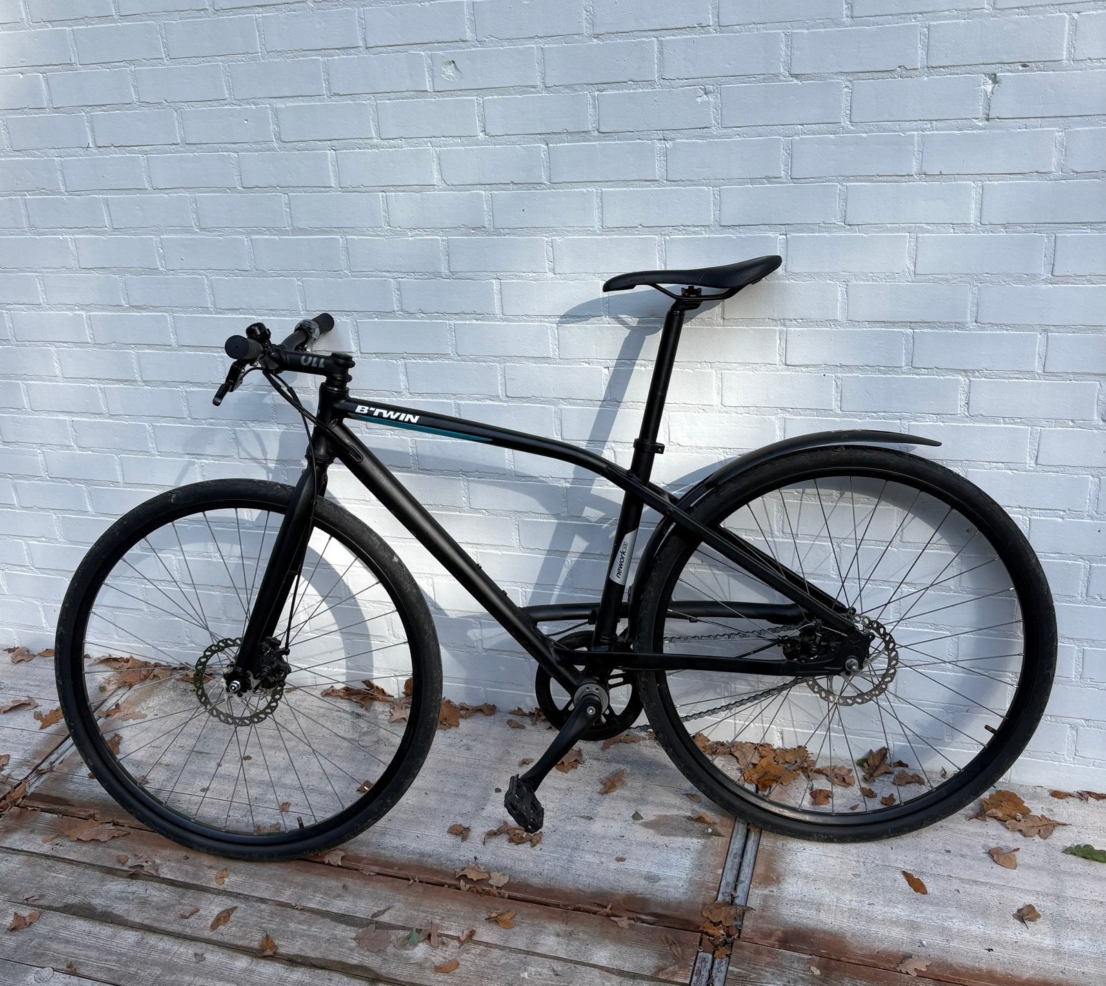 Vélo Btwin Network 500 taille M, Vélos & Vélomoteurs, Autres marques, Vitesses, Enlèvement, Frein à disque