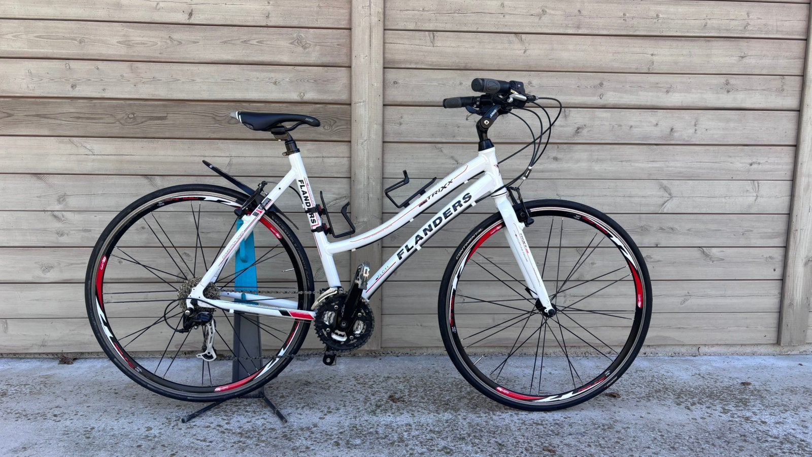 Flanders damesfiets / sportieve hybride – Shimano Alivio, Velgrem, 47 tot 50 cm, Ophalen, Overige merken