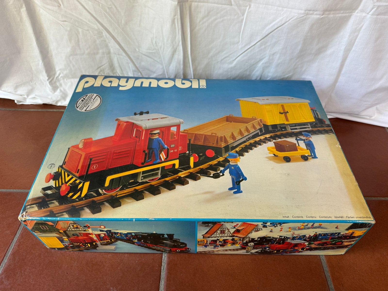 Playmobil 4025 Goederentrein Startset met Doos [WERKEND], Utilisé, Véhicule, Kit complet, Enlèvement