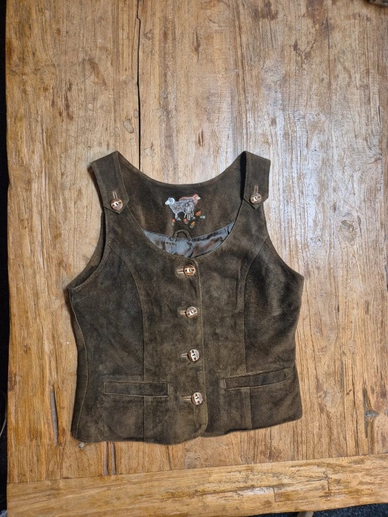 Dames gillet maat 38, Taille 38/40 (M), Enlèvement ou Envoi, Comme neuf, Brun